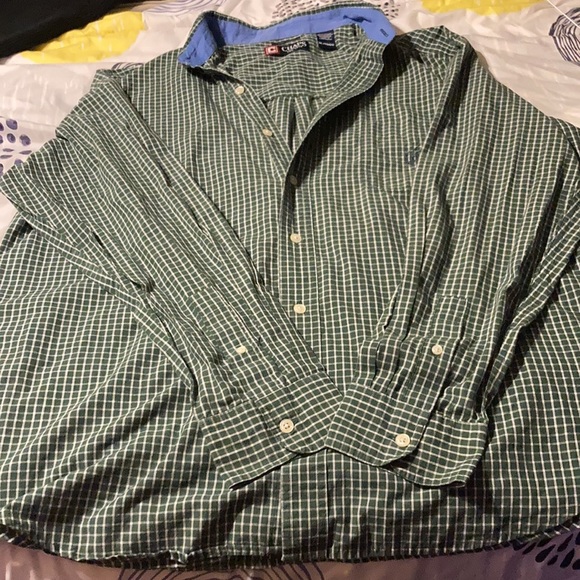 Men’s XL Chaps Easy Care long sleeve button up shirt no stains or holes! - Picture 4 of 5